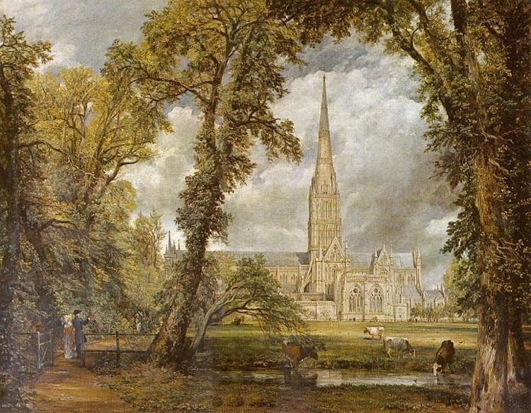 John Constable Salisbury Cathedral by John Constable oil painting picture